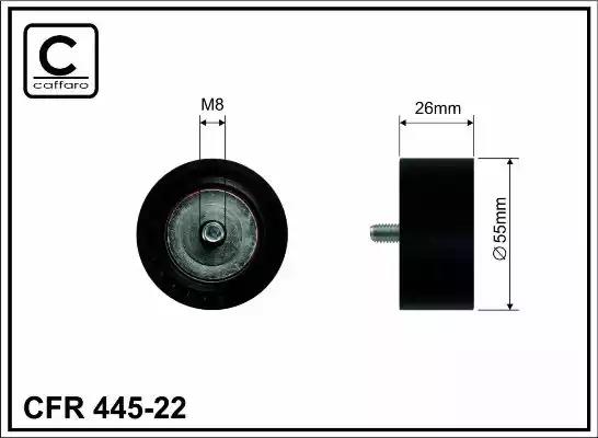 Rolka paska micro-v 54x8x26 44522 CAFFARO