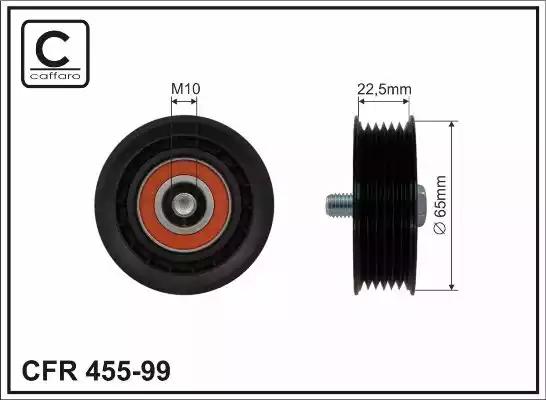 Rolka paska micro-v 65x10x22.5 45599 CAFFARO
