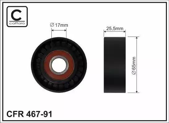 Rolka paska micro-v 65x17x255 46791 CAFFARO