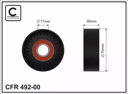 70x17x26 ролик паска приводного chevrolet /opel insignia 08- 49200 CAFFARO