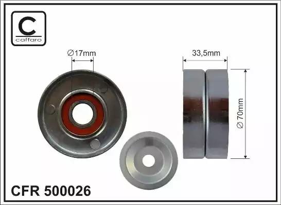 Rolka paska micro-v 70x17x335 500026 CAFFARO