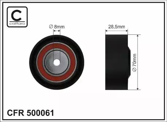 Rolka paska micro-v 70x8x285 500061 CAFFARO