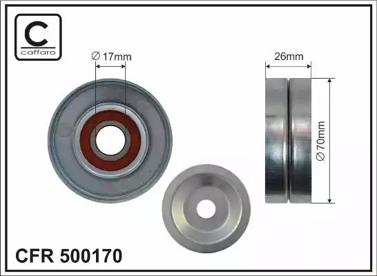 Ролик натяжний без кронштейна 500170 CAFFARO