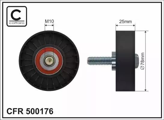 Rolka paska micro-v 783x10x25 500176 CAFFARO