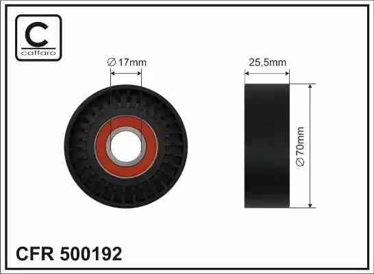 Rolka paska micro-v 70x17x255 500192 CAFFARO