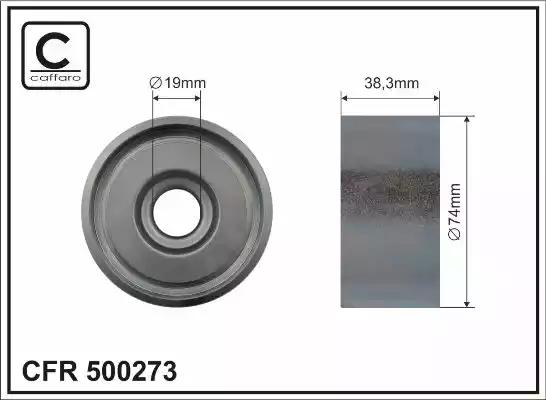 Відвідний/напрямний ролик, поліклиновий ремінь 500273 CAFFARO