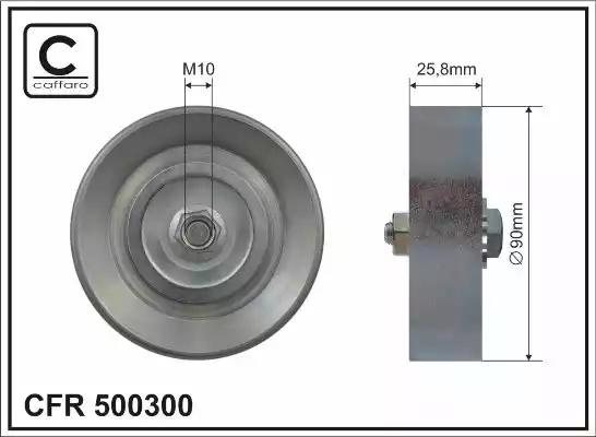 Rolka paska micro-v 90x10x258 500300 CAFFARO