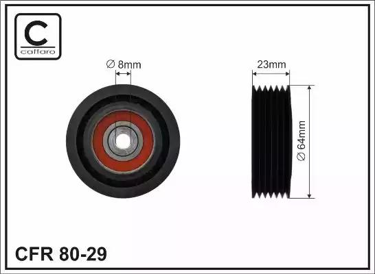 Rolka paska micro-v 64x8x22.5 8029 CAFFARO