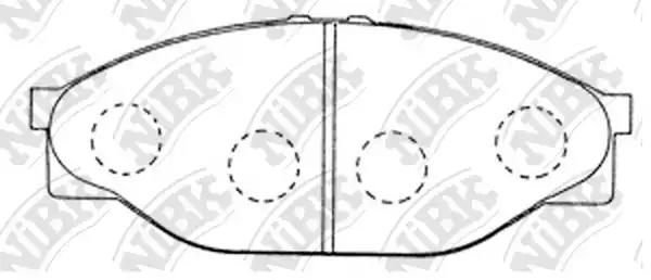 Колодки дискового тормоза PN1227 NIBK