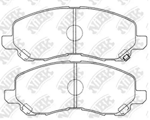 Комплект гальмівних накладок, дискове гальмо PN3469 NIBK