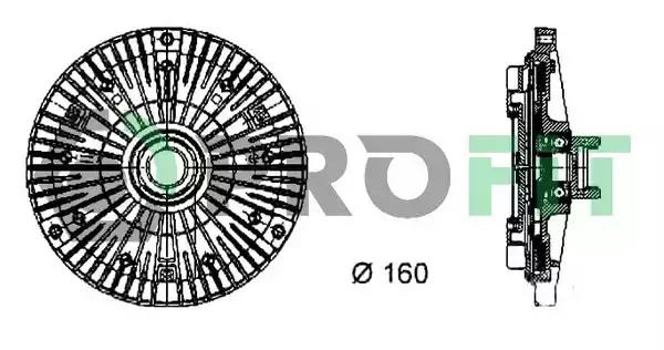 Муфта вентилятора 17202011 PROFIT