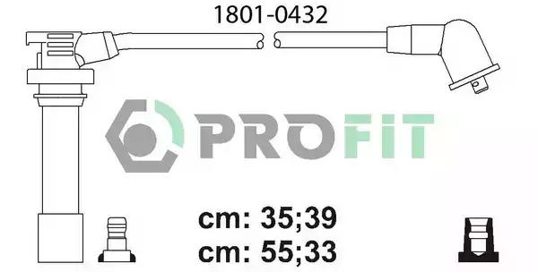 Комплект кабелів високовольтних 18010432 PROFIT