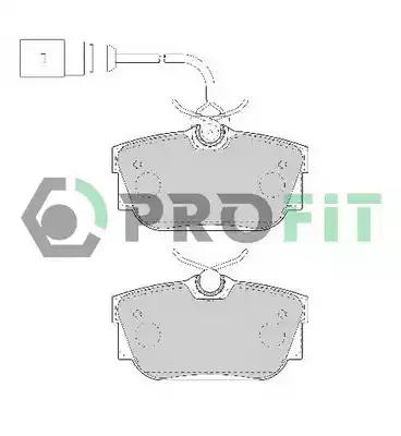 Колодки гальмівні дискові 50001482 PROFIT