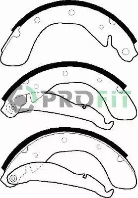 Колодки гальмівні барабанні 50010334 PROFIT