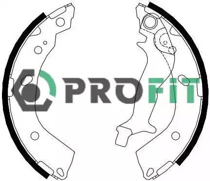 Колодки гальмівні барабанні 50014083 PROFIT