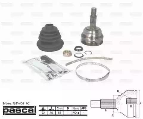 Комплект шарнірів, приводний вал G1W041PC PASCAL