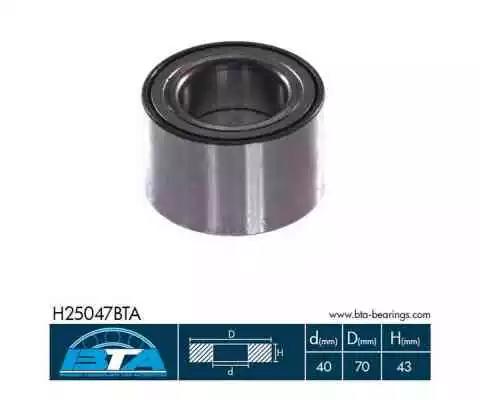 Підшипник колесакомплект H25047BTA BTA