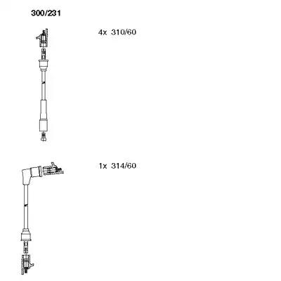 Комплект проводов зажигания 300231 BREMI