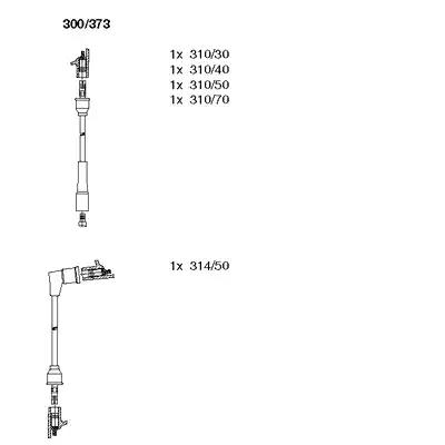 Комплект проводів високої напруги 300373 BREMI