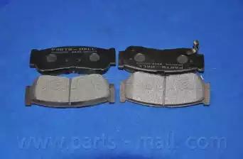 Колодка гальм. диск. hyundai santafecm 05my-sep 2006 вир-во parts-mall PKA032 PARTS MALL