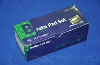 Комплект гальмівних накладок, дискове гальмо PKB036 PARTS MALL