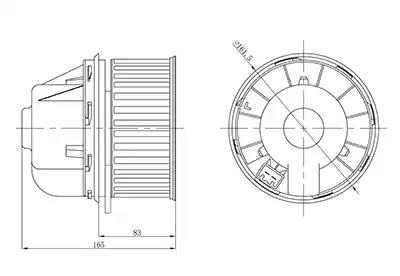 Електровентилятор опалювача focus 1.4/1.6/1.8/2.0 05- мкпп... LFH1076 LUZAR