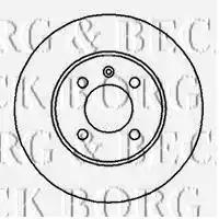 Гальмівний диск BBD4037 BORG & BECK