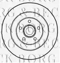 Гальмівний диск BBD5839S BORG & BECK