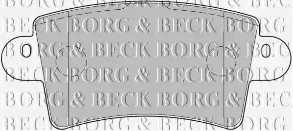 Комплект гальмівних накладок, дискове гальмо BBP1773 BORG & BECK