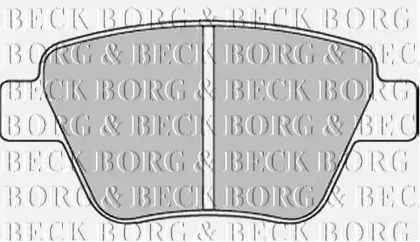 Комплект гальмівних накладок, дискове гальмо BBP2242 BORG & BECK