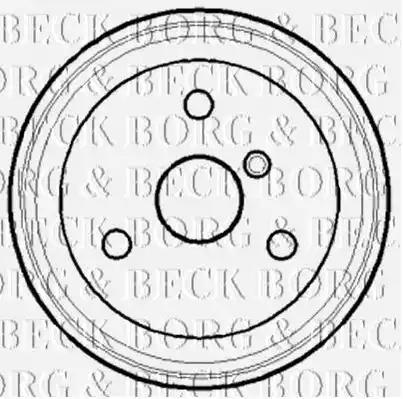 Гальмівний барабан BBR7118 BORG & BECK