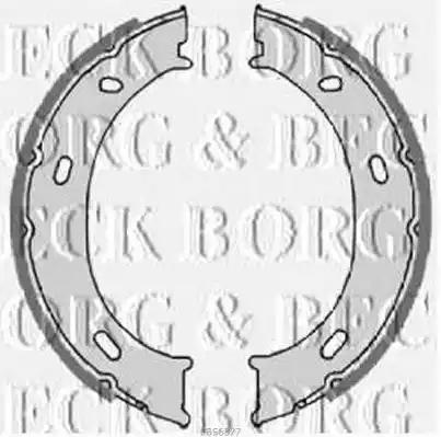 Комплект гальмівних колодок, стоянкове гальмо BBS6327 BORG & BECK