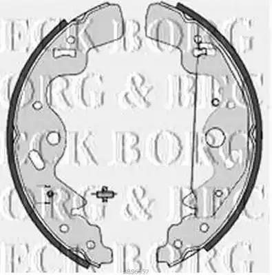 Комплект гальмівних колодок BBS6357 BORG & BECK