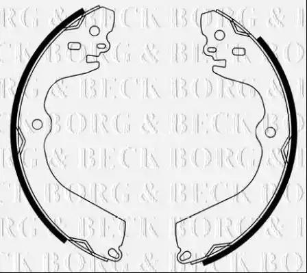 Комплект гальмівних колодок BBS6495 BORG & BECK