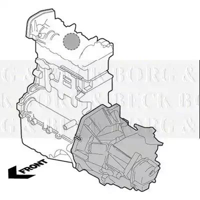 Опора, двигун BEM4166 BORG & BECK