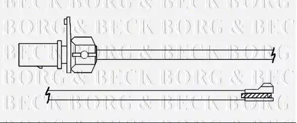 Конт. попер. сигналу, знос гальм. накл. BWL3140 BORG & BECK