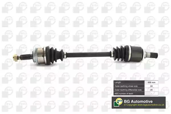 Піввісь kia picanto 1.0/1.1i -11 24/25 630mm л. DS3604L BGA