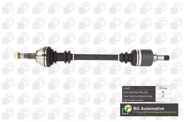 Піввісь ducato/jumper 1/1.4t л. 28/37 без abs 770мм DS6710L BGA