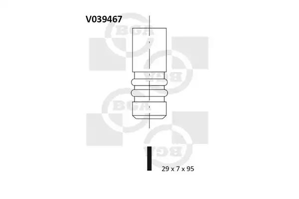 Клапан випуск. caddy ii 1.4/1.6 i 95- V039467 BGA