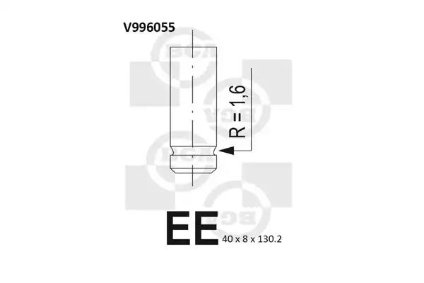 Клапан двигуна V996055 BGA