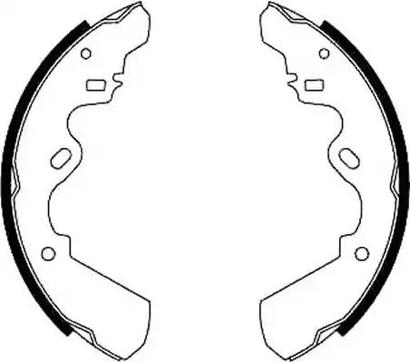 Комплект гальмівних колодок 361395J BENDIX JURID