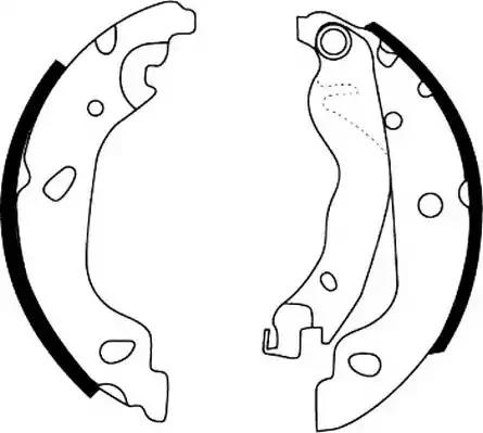 Jurid fiat щоки гальмівні punto 1.2-1.9jtd 99- +abs 362406J BENDIX JURID