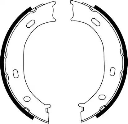Гальмівні колодки задні стоянкове гальмо mercedes g-class... 362421J BENDIX JURID