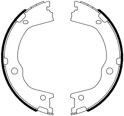 Jurid hyundai гальмівні колодки ручного гальма santa fe 09- 362571J BENDIX JURID