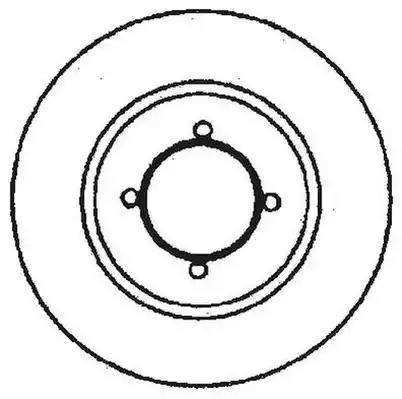 Гальмівний диск 561273J BENDIX JURID