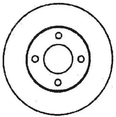 Jurid vw диск гальмівний задн. 10mm audi 80/100 82-96 561312JC BENDIX JURID