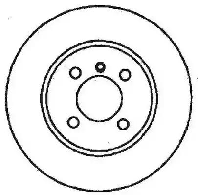 Гальмівний диск передній bmw 3-series z1 561324JC BENDIX JURID