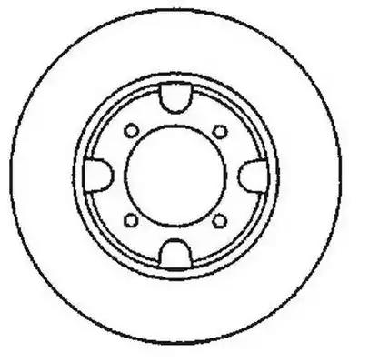 Гальмівний диск 561579J BENDIX JURID