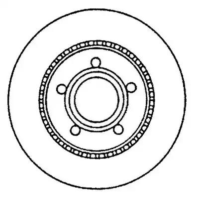 Гальмівний диск 561865J BENDIX JURID