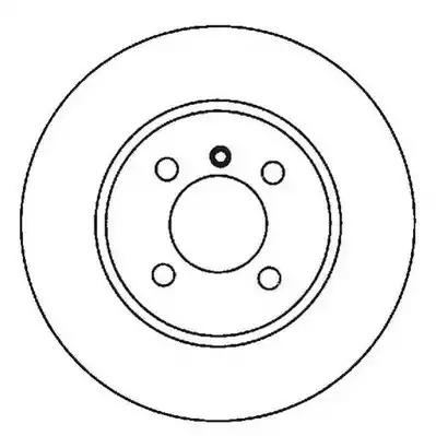 Гальмівний диск передній vw polo / seat arosa 561980JC BENDIX JURID